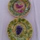 11 dessert plates Barbotine Sarreguemines