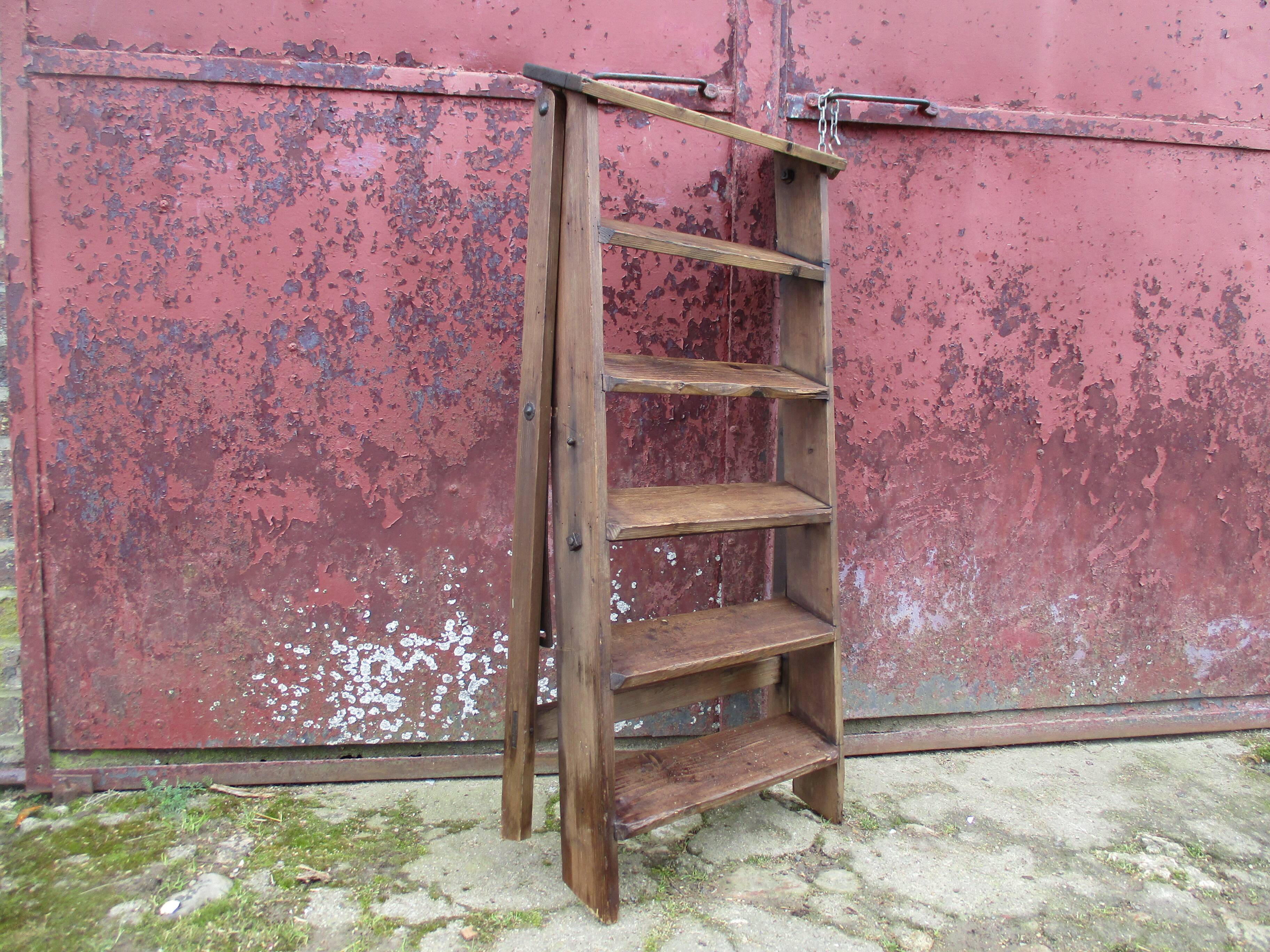 Foldable wooden ladder 5 steps to 1920/30