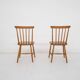 Set of two spindle back chairs, The Netherlands 1950's