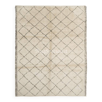 Modern Moroccan Handmade Tulu Rug, 100% Natural Wool Carpet