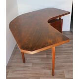 Vintage desk "Boomerang" solid wood 1950