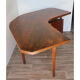Bureau vintage "Boomerang" en bois massif 1950