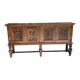 Large carved oak buffet in neo-Renaissance style, mid-20th century.