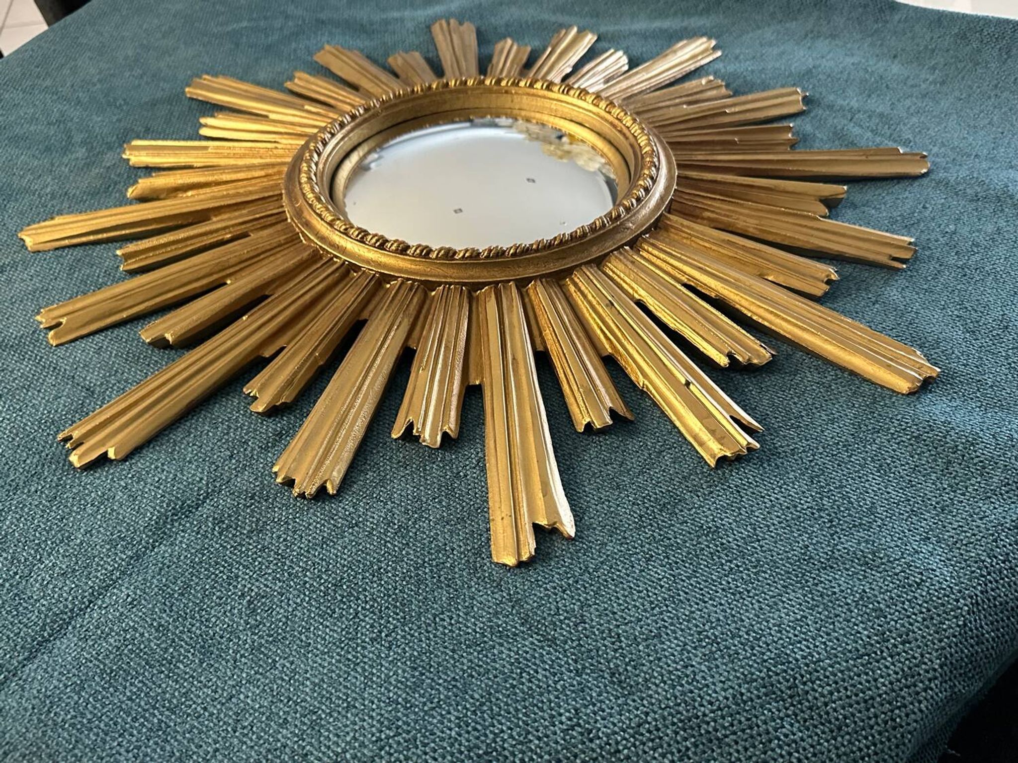 Miroir soleil œil de sorcière vintage années 1960