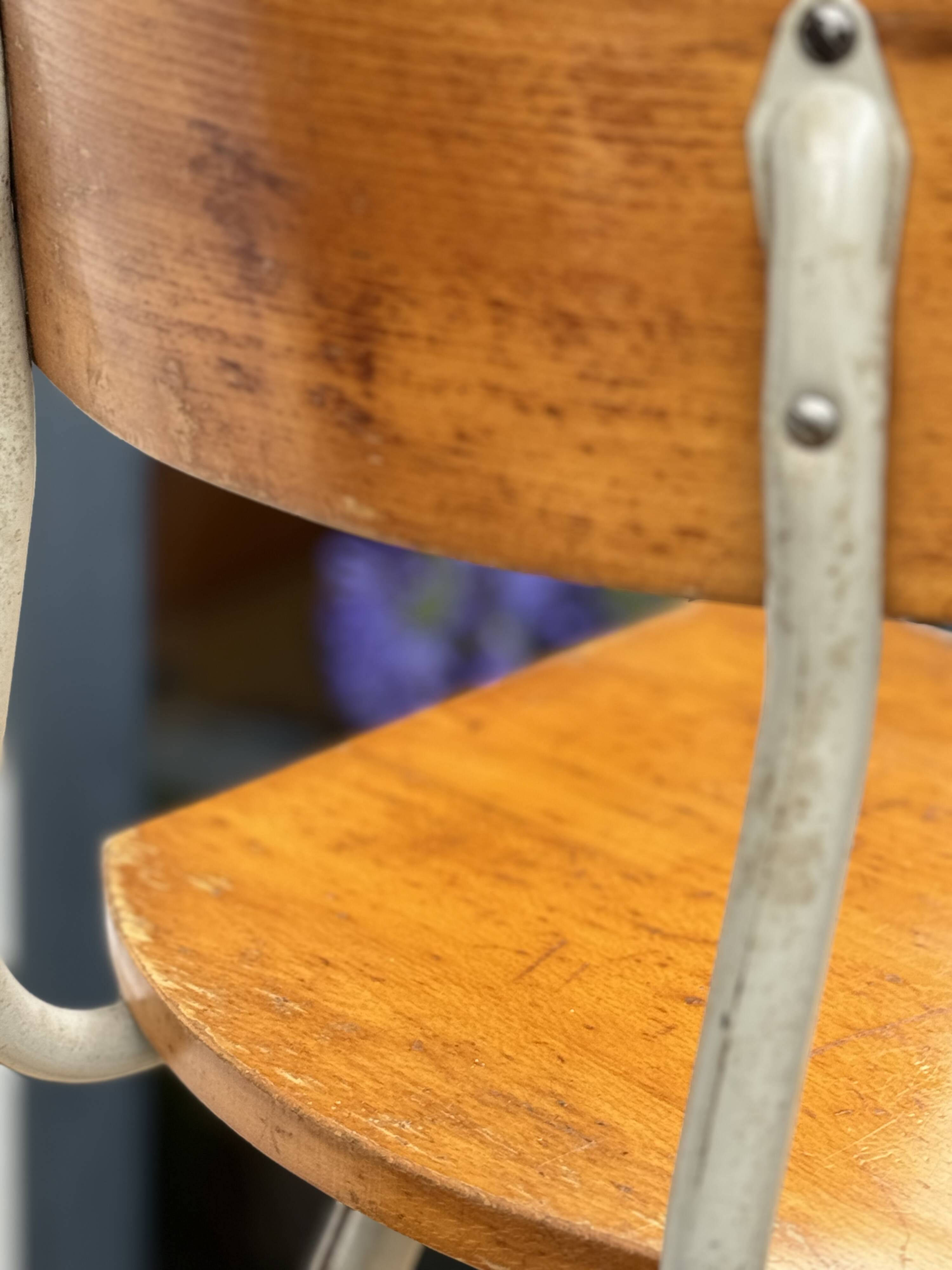 Vintage Pinewood Desk and Chair