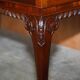 Honduran Mahogany Dressing Table with Lion Paw Carved Legs, Victorian Style