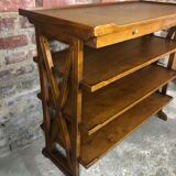 Service / storage furniture in solid walnut style Louis Philippe