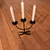 Brutalist pair of candlesticks