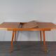 Extendable table in Beech Frantisek Jiràk by Tatra, Vintage Czechoslovak 1950s