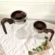 Vintage Pyrex glass teapot coffee pot carafes