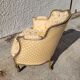 Fauteuil louis xv peint coussin amovible du xix ème siecle n° 13