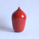 Red glazed ceramic vase by Paco, Belgium 1960s
