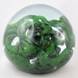 Sulfide paperweight robert pierini glass biot glass paperweight/novaro/green.