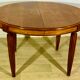 OVAL TABLE Art Deco period 1920 in solid oak, possibility of extensions