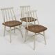 Set of 3 Scandinavian "Fanett" chairs by Ilmari Tapiovaara, Sweden, 1960