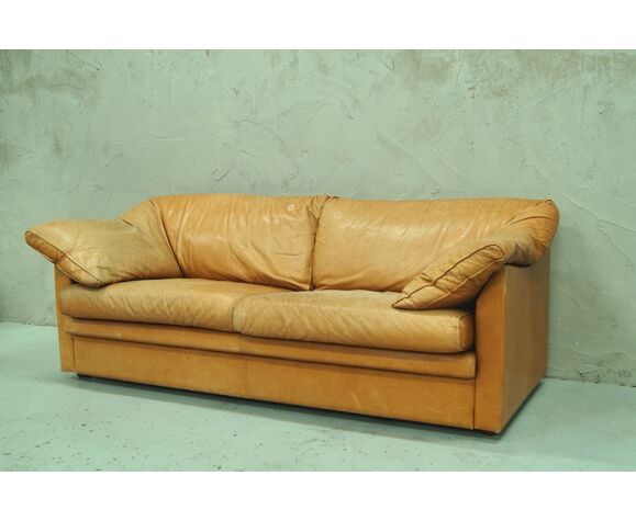 Swedish Aniline Leather Sofa From Ire Ab Skillingaryd Mobel 1970s Selency Swedish Aniline Leather Sofa From Ire, Aniline Leather Sofa