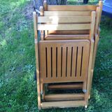 Series of 3 folding chairs