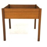 Scandinavian teak and metal planter, Sweden, 1960