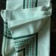 Cotton &  linen tablecloth vintage light green color