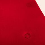 Red velvet Tatlin Sofa by Edra Italy