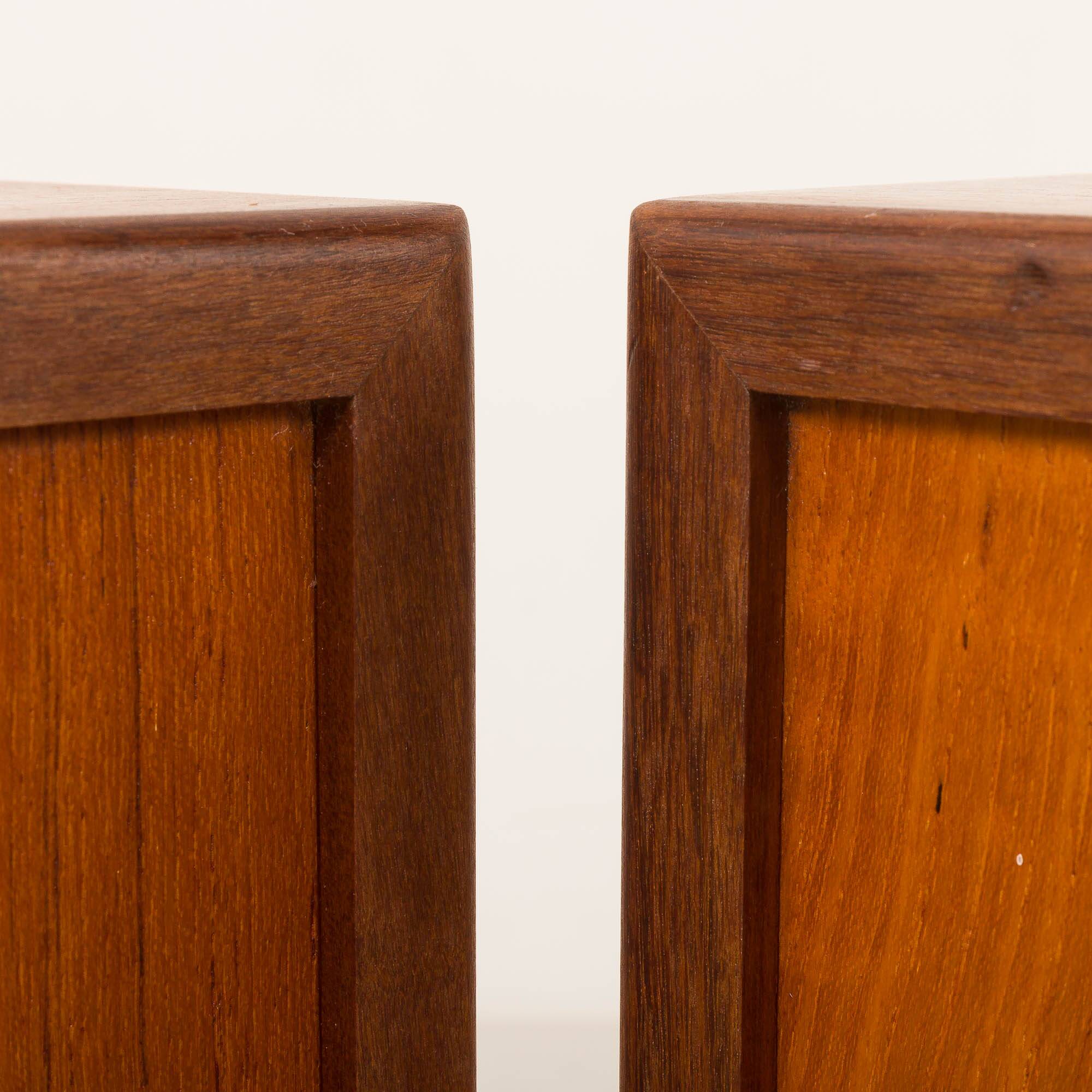 Pair of mid-century teak nightstands, Denmark 1960s