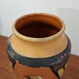 Signed Breton terracotta vase