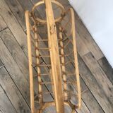 Porte revue rotin vintage