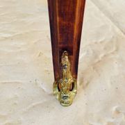 Commode style Louis XV en loupe d'orme et noyer