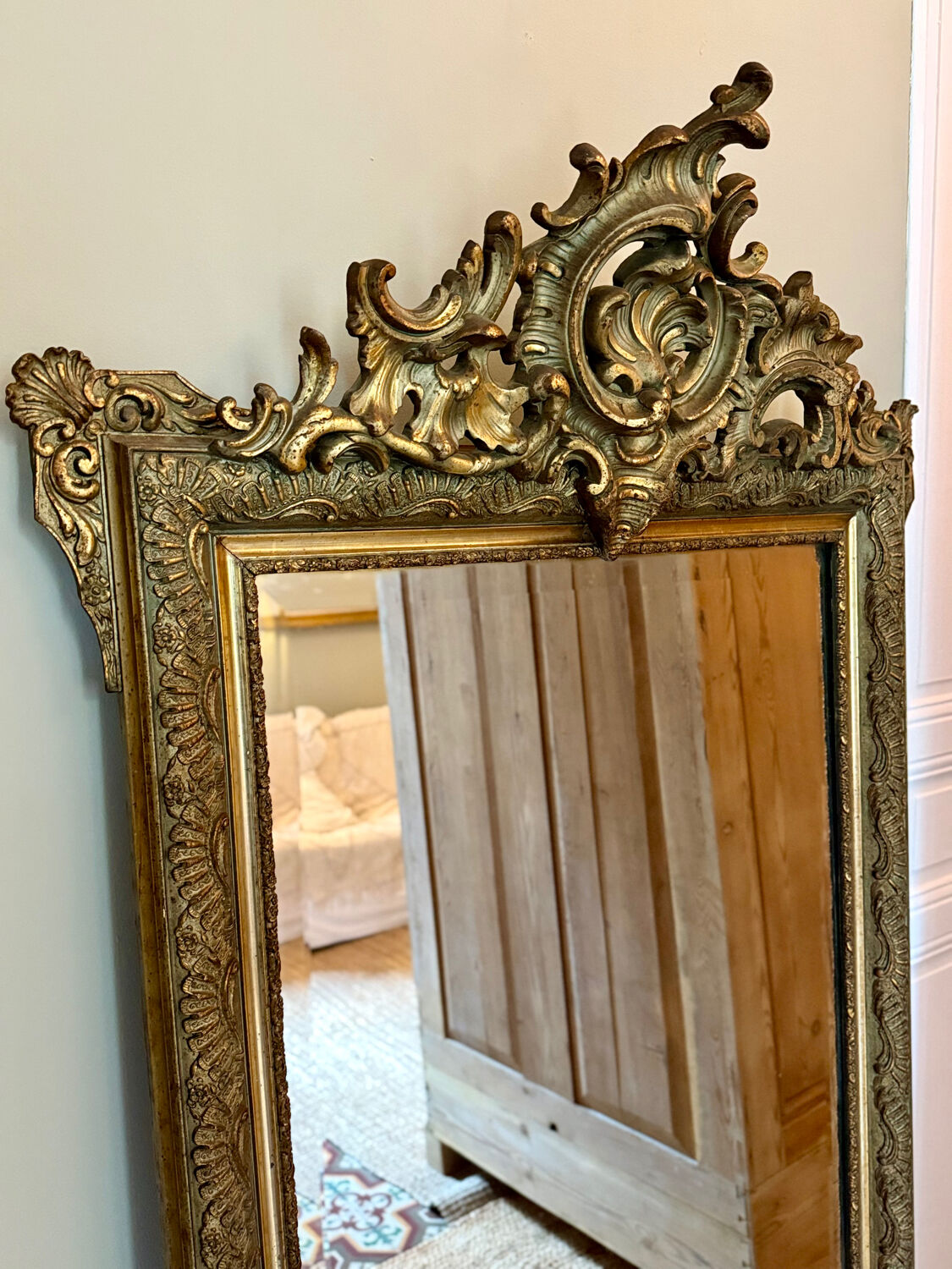 Antique mirror from the Napoleonic era.