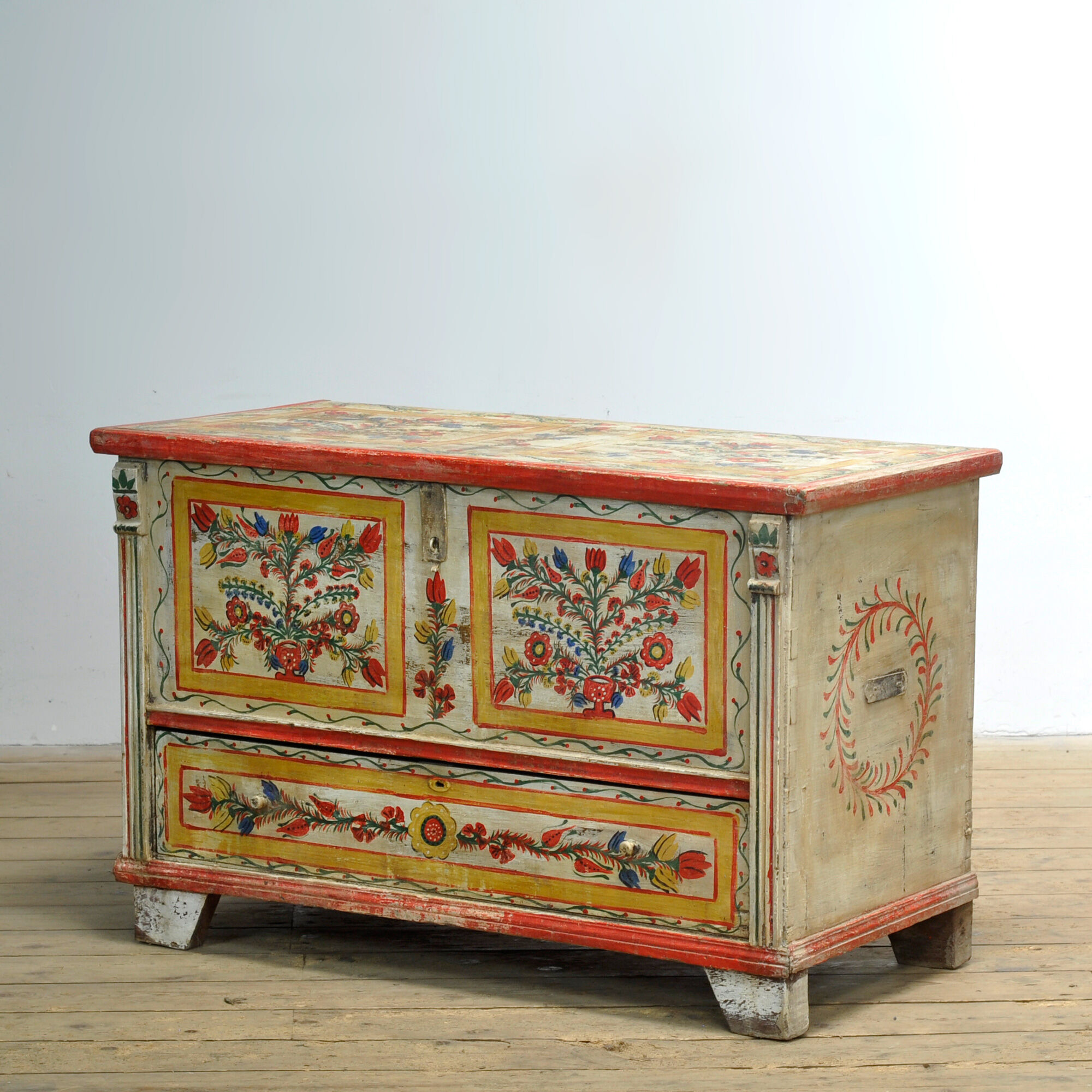 Folk Art Bridal Chest, circa 1950