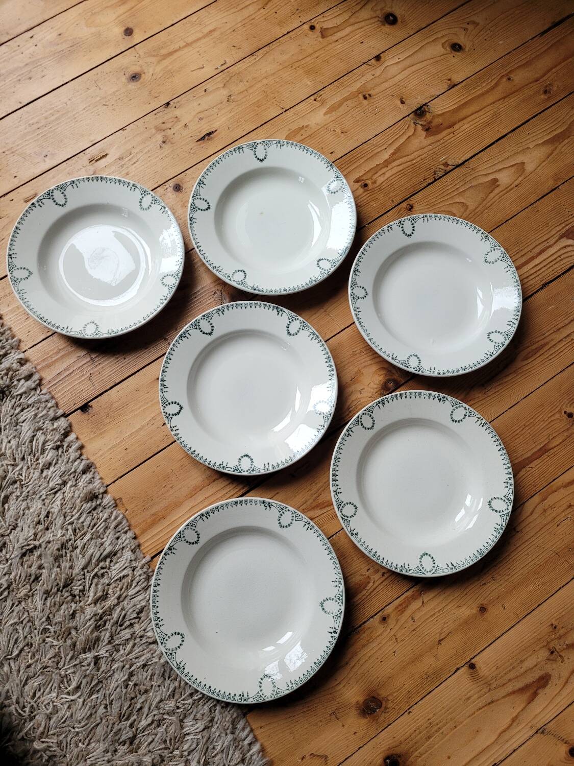 Lot n°1 of 6 soup plates 418 St Amand
