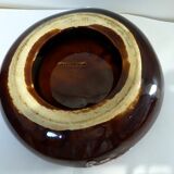 Old empty Vintage ceramic pocket pink tones, green white reflections