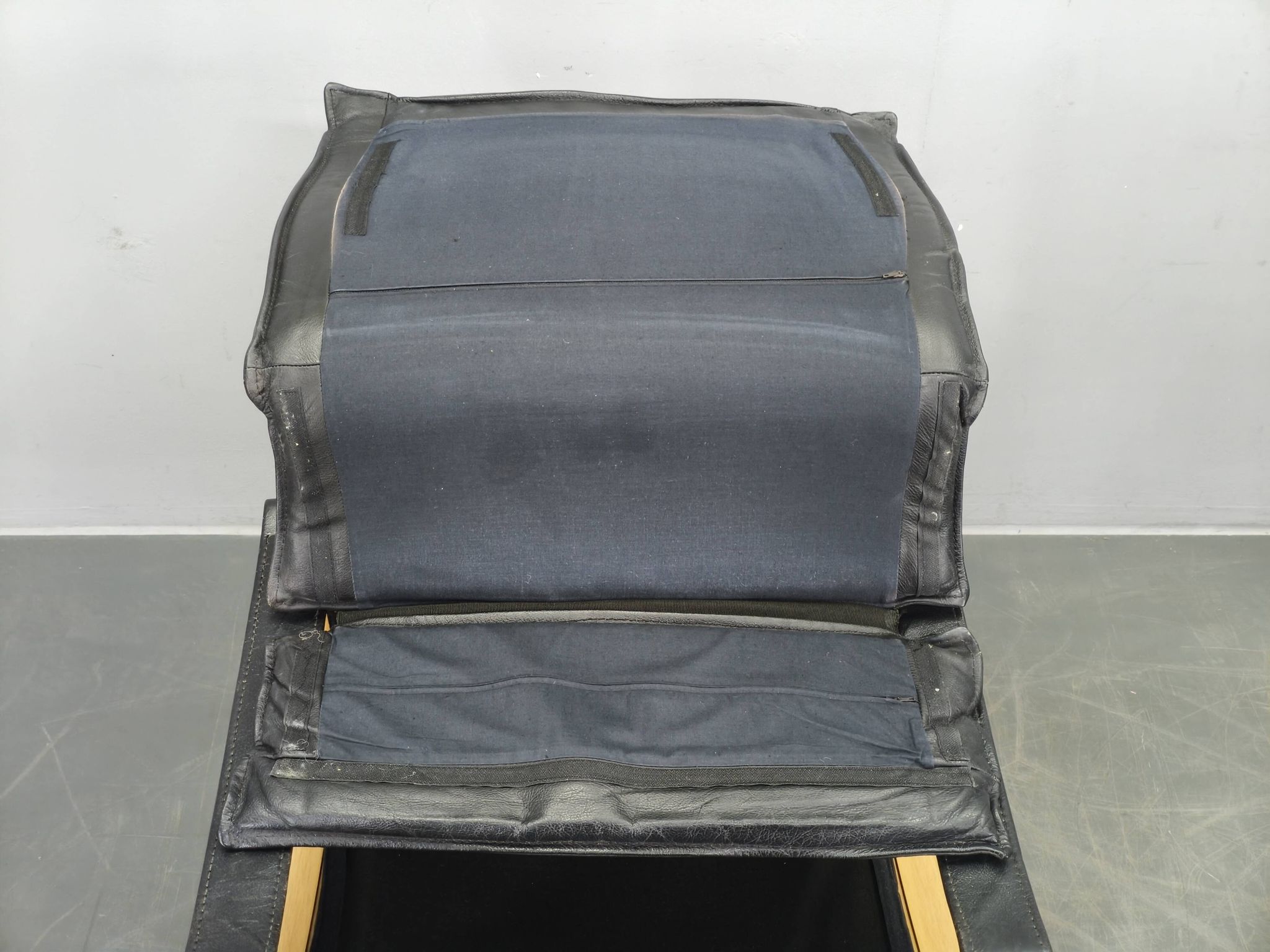 Pair of Leather Lounge Chairs by Åke Fribytter for Nelo Kroken 1960s