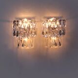 Rare 1960s Kinkeldey German crystal wall sconce 1960