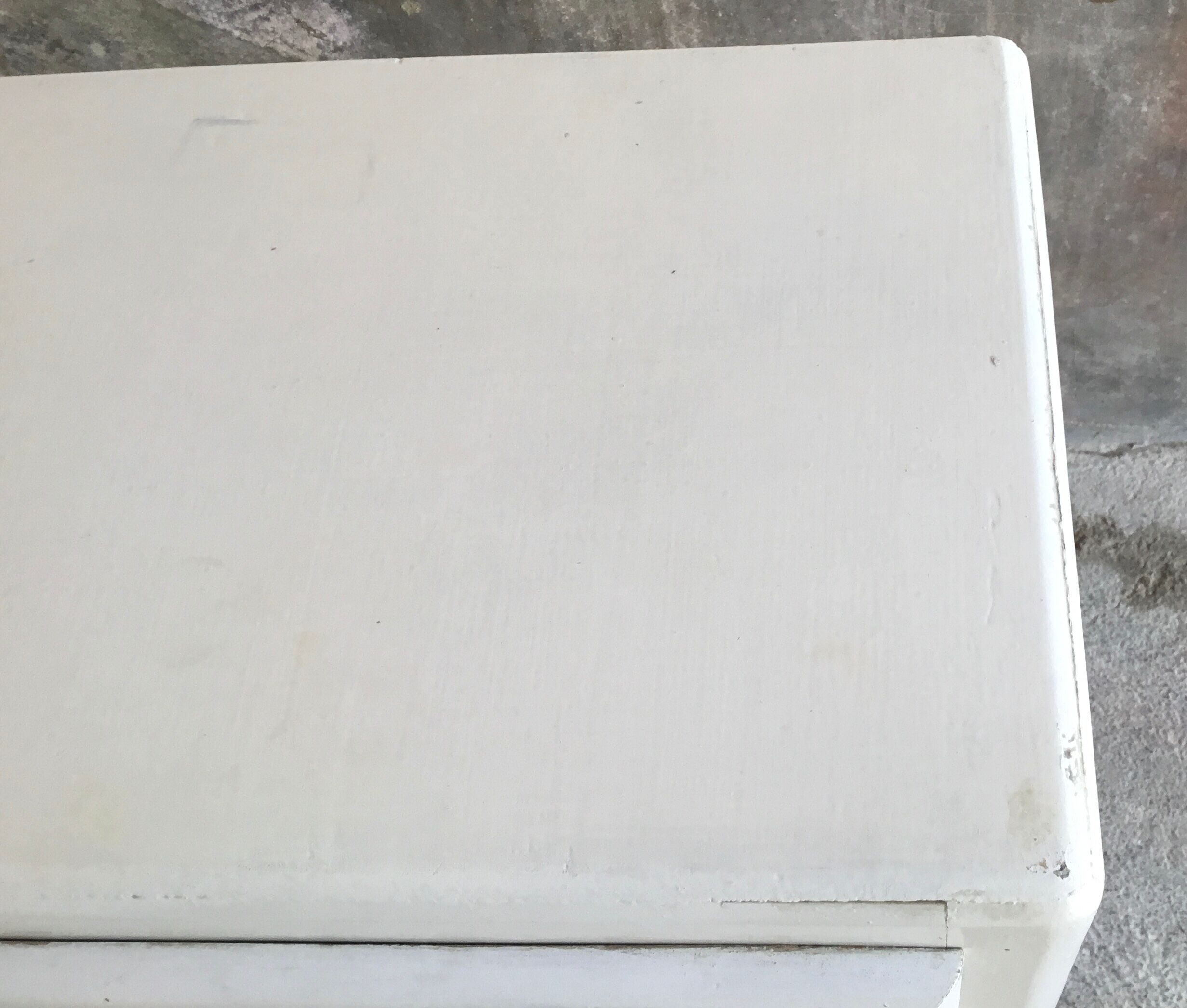 Vintage white wood dresser