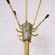 1950s coat rack in brass, metal and cast iron