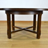 Round table / vintage oval in Aranjou elm