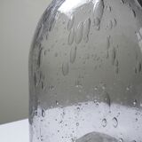 Large antique blown glass bottle with bubbles, early 20th century 1900-1920.