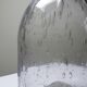 Large antique blown glass bottle with bubbles, early 20th century 1900-1920.