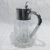 Crystal and silver-plated jug