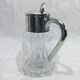 Crystal and silver-plated jug