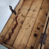 Old wooden workshop box