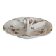 Serving dish beggar porcelain flowered Limoges early 20th century