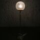 Space Age Bubble Glass and Brass Floor Lamp, Czechoslovakia, 1970s