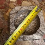 Ashtray, grey-beige marble catchall.