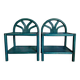 Pair of painted wooden bedside tables - circa 1970.