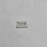 Set of 4 vintage plates in enameled stoneware with abstract decor "Thomas Germany", 26 cm