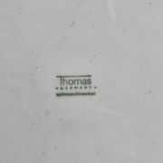 Ensemble de 4 assiettes vintage en grès émaillé décor abstrait "Thomas Germany", 26 cm