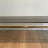 Modernist brass coffee table