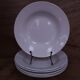 6 White Soup Plates, Digoin and St Amand Porcelain